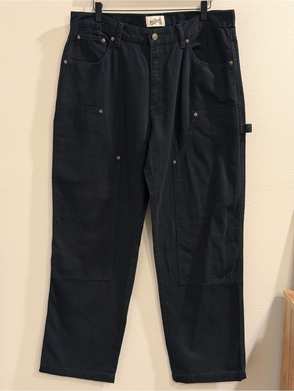 Woolrich x Target NWOT Men’s Size 36x32 Black Double Knee Carpenter Pants Jeans